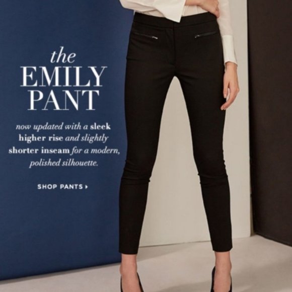 Club Monaco Emily Black Slack Size 0 - Picture 3 of 16